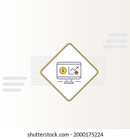 Market Information icon vector design