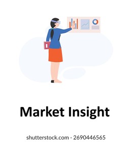 Ilustración vectorial Market Insight que puede editar o modificar fácilmente
