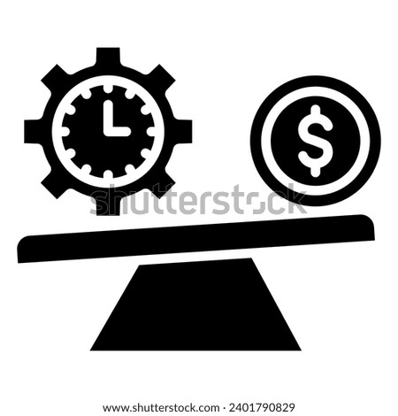 Market Instability Icon line vector illustration