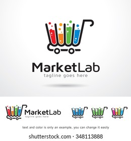 Market Lab Logo Template Design Vector