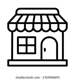 
Icono de vector de estilo de línea de mercado que puede modificar o editar fácilmente
