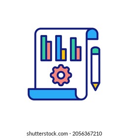 Market Management icon in vector. Logotype