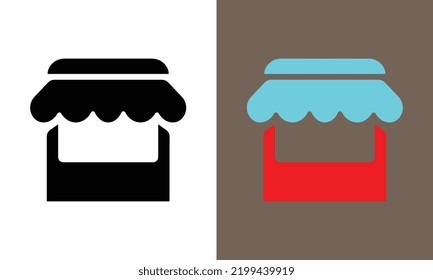Market, Marketplace, Shop, Store, Webs hop, Webstore icons in Solid styles and vivid color. vector illustration for web deigned.