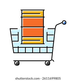 market oil industry color icon vector. market oil industry sign. isolated symbol illustration