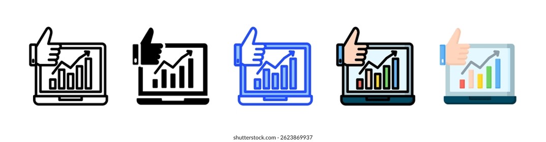 Market Optimism Icon Collection With Multiple Styles