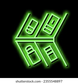 market parking neon light sign vector. market parking illustration