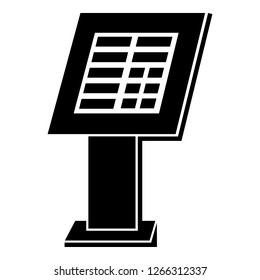 Market payment machine icon. Simple illustration of market payment machine vector icon for web design isolated on white background