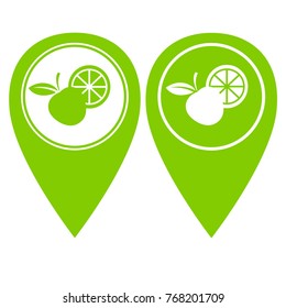 market place pin pointer in two color version