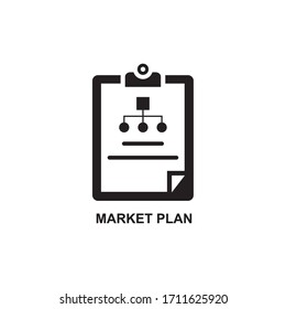 MARKET PLAN ICON , STRATEGY DEVELOPMENT ICON