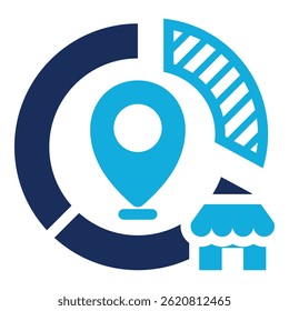 Market Positioning Icon Element For Design
