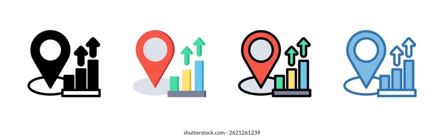 Market Positioning Icon Element For Design