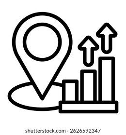 Market Positioning Icon Element For Design