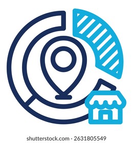 Market Positioning Icon Element For Design