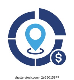 Market Positioning Icon Element for Design