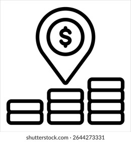 Market Positioning Icon Element For Design