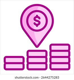 Market Positioning Icon Element For Design