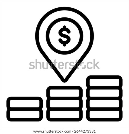 Market Positioning Icon Element For Design