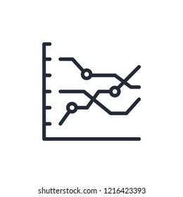 Market Prediction Vector Line Icon