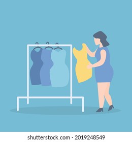 ์Niche market product strategy,
Find and solve problems for customers and design the right product or service,Offers clothing for chubby women that  size hard to find,vector illustration.
