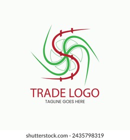 Pulso del mercado o logotipo comercial