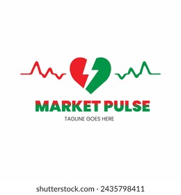 Market pulse or trade logo