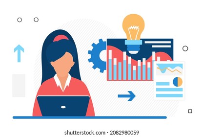 Análisis cualitativo y cuantitativo del mercado. Las empresas se balancean y las estrategias de proceso de investigación