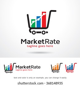 Market Rate Logo Template Design Vector
