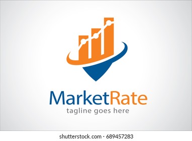 Market Rate Logo Template Design 