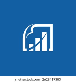 Plantilla de Vector de diseño de logotipo de informe de mercado