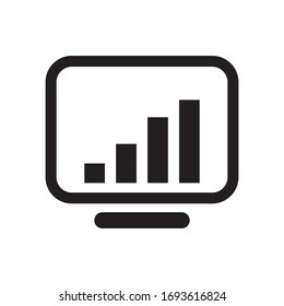 Market report logo template vector icon design
