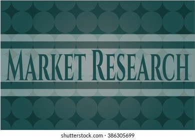 Market Research colorful poster