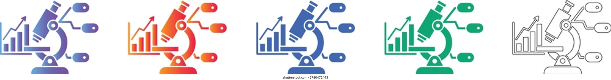 Market Research and Data Analysis Icons vol 3974