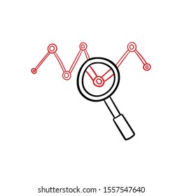 Market Research doodle icon vector hand drawing 