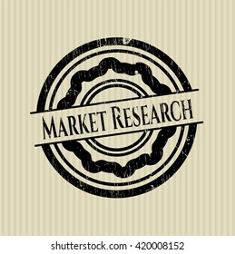Market Research grunge seal