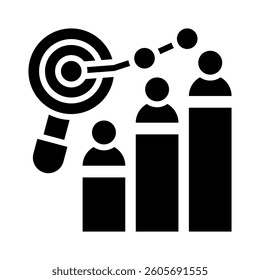 Market Research Icon Element for Design