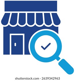 Market Research Icon Element for Design