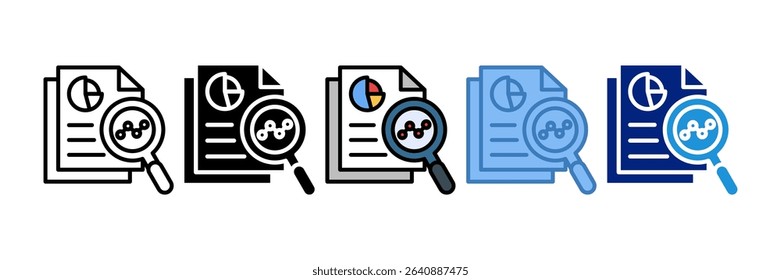Market Research Icon Element For Design