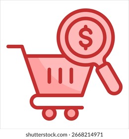 Elemento de icono de investigación de mercado para diseño