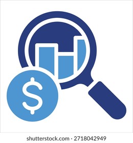 Elemento de icono de investigación de mercado para diseño