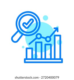 Market Research Icon In Shape Vector Illustration