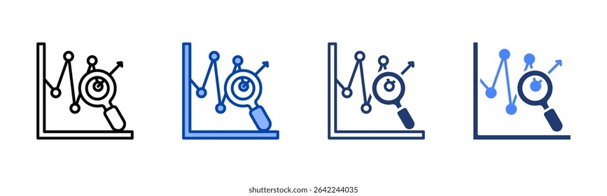 Market Research icon sheet multiple style collection