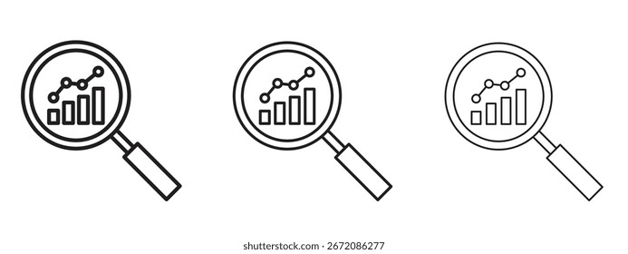 Icono de investigación de mercado. Ilustración de elemento simple. Puede ser utilizado para el Web y el móvil.