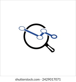 Market Research icon vector graphics.