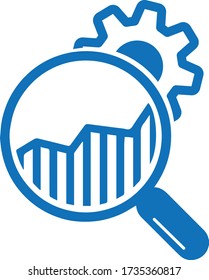 Market Research Icon. vector isolate