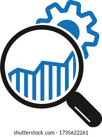 Market Research Icon. vector isolate