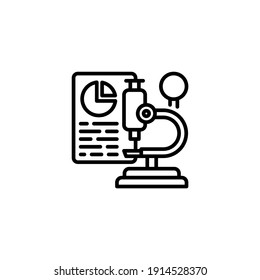 Marktforschung Symbol in Vektorgrafik. Logotyp