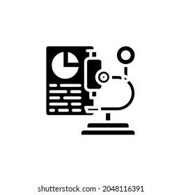 Market Research icon in vector. Logotype