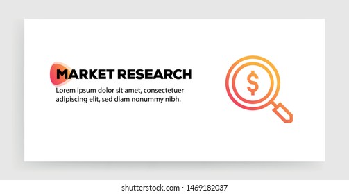 MARKET RESEARCH AND ILLUSTRATION ICON CONCEPT