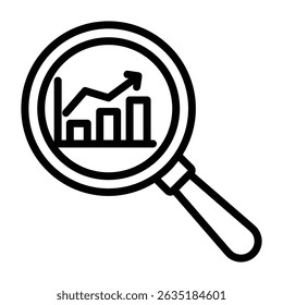 Market Research line icon , vector, pixel perfect, illustrator file 