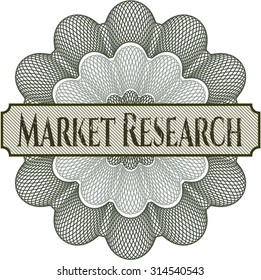 Lineare Rosette der Marktforschung